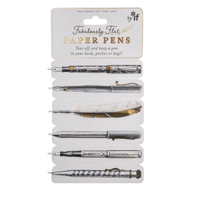 IF Fabulously Flat Paper Pen kalemli kitap ayracı