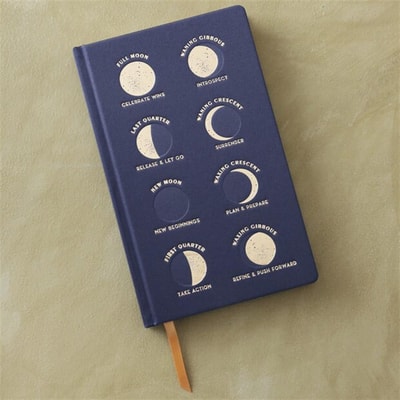 DesignWorks Ink kumaş kaplı Moon Phases defter