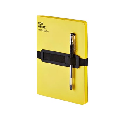 Nuuna Not White Sarı çizgisiz defter