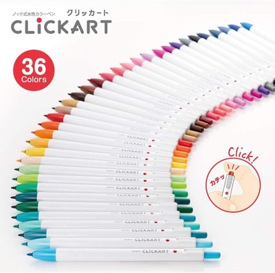 Zebra Clickart Retractable Sign 12'li kalem seti 0.6 mm