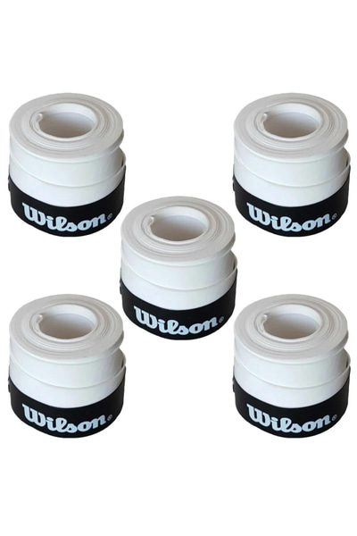 Wilson Comfort Bowl O'Grips 5'li Grip Beyaz Tenis Raketi Gribi
