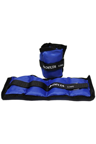 Delta 0,5 Kg x 2 Adet Toplam 1 Kg El Ayak Bilek Kas Güçlendirici Ağırlık Seti Kum Ağırlık Torbası