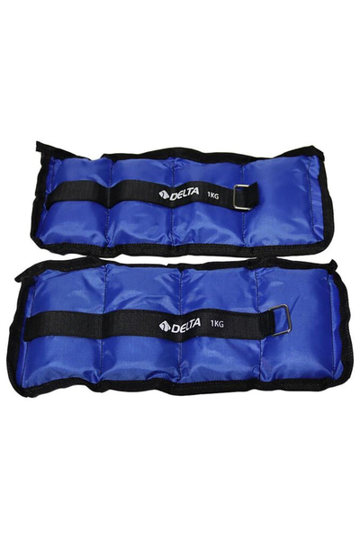Delta 1 Kg x 2 Adet Toplam 2 Kg El Ayak Bilek Kas Güçlendirici Ağırlık Seti Kum Ağırlık Torbası