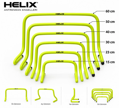 Helix 6lı Antrenman Engeli Seti 15-60 cm