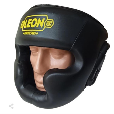 Leon Hardy Boks, Muay Thai ve Kick-Boks Antrenman Kaskı Siyah Sarı