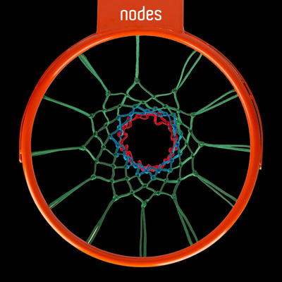 Nodes Basketbol Pota Filesi Yeşil Mavi Kırmızı