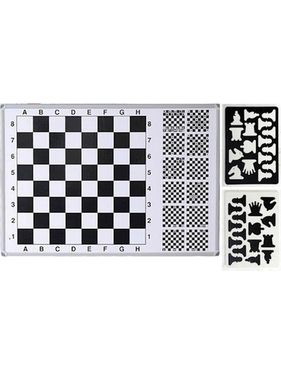 Panda Satranç Tahtası 110X100 cm Egitimli Manyetik Mıknatıslı Tekerlekli Ayaklı