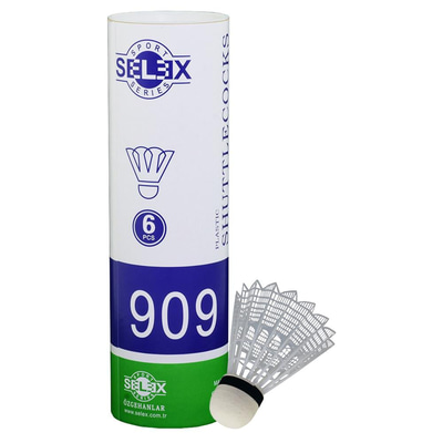 SELEX 909 Badminton Topu Plastik 6lı
