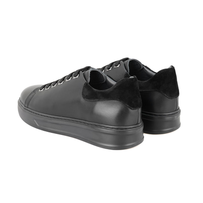 Aaron Siyah Erkek Deri Spor Ayakkabı