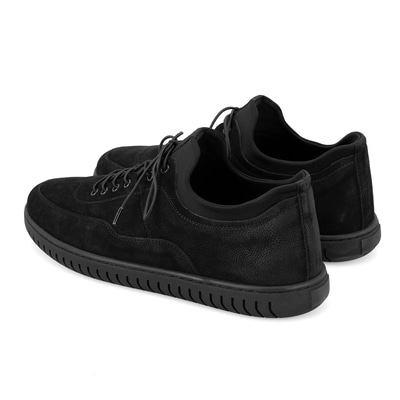 Abdiel Siyah Erkek Nubuk Deri Günlük Ayakkabı