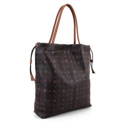 Abelard Kahve Kadın Monogram El Çantası