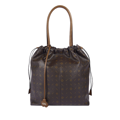 Abelard Kahve Kadın Monogram El Çantası