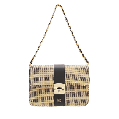 Abella Siyah Kadın Hasır Omuz Askılı Çanta