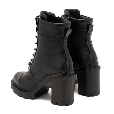 Abran Siyah Kadın Deri Bot