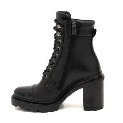 Abran Siyah Kadın Deri Bot