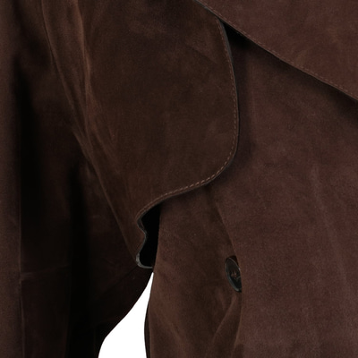 Abree Kahve Kadın Süet Deri Ceket