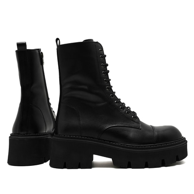 Abril Siyah Kadın Deri Bot