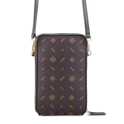 Adale Siyah Kadın Monogram Telefon Çantası