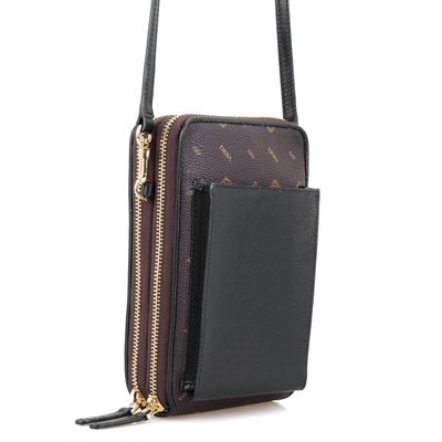 Adale Siyah Kadın Monogram Telefon Çantası