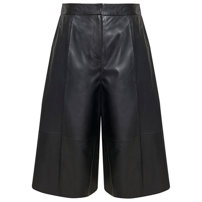 Adele Kadın Deri Bermuda Pantolon