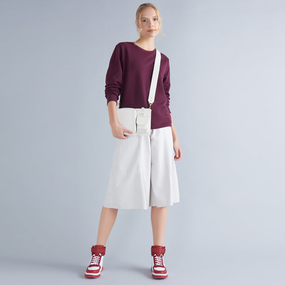 Adele Kadın Deri Bermuda Pantolon