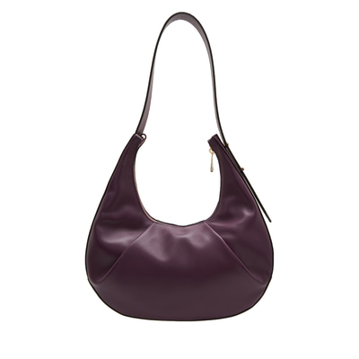 Aden Bordo Kadın Zincir Detaylı Deri Omuz Çantası