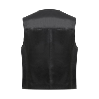 Aditsan Siyah Erkek Deri Yelek