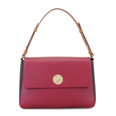 Afrooz Bordo Kadın Deri Omuz Çantası