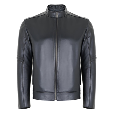 Agostino Siyah Erkek Deri Ceket