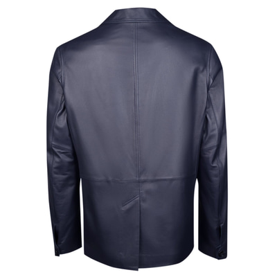 Ahanu Antrasit Erkek Deri Blazer Ceket