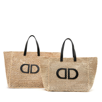 Aidan Krem Kadın Deri Hasır Omuz Çantası