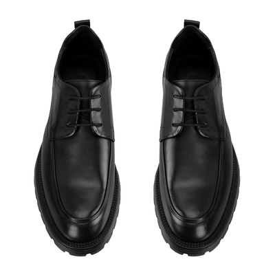 Ainsleya Siyah Erkek Bağcıklı Deri Ayakkabı