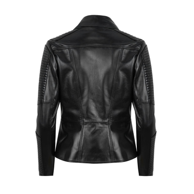 Akadia Siyah Kadın Deri Ceket