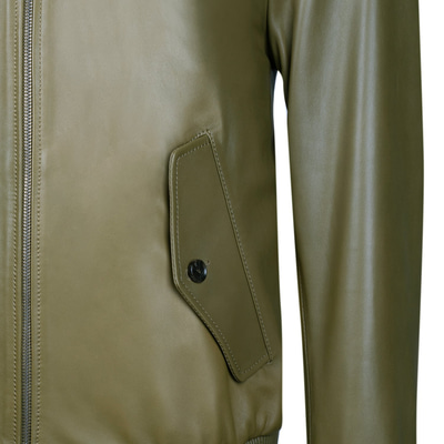 Akando Haki Erkek Bomber Deri Ceket