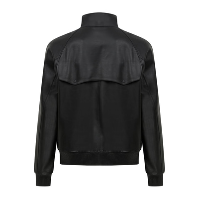 Akando Siyah Erkek Bomber Deri Ceket