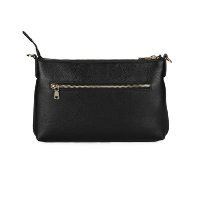 Akele Siyah Kadın Deri Postacı Çantası