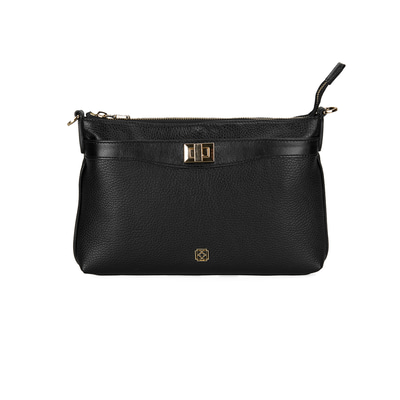 Akele Siyah Kadın Deri Postacı Çantası