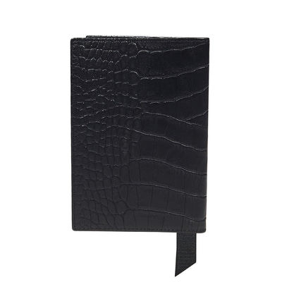 Alameda Mat Kroko Baskılı Deri Pasaportluk