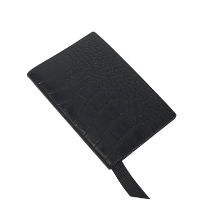 Alameda Mat Kroko Baskılı Deri Pasaportluk