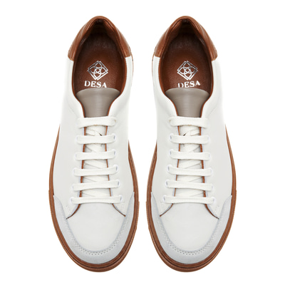 Alan Beyaz Kadın Deri Spor Ayakkabı