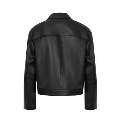 Albinia Siyah Kadın Deri Biker Ceket