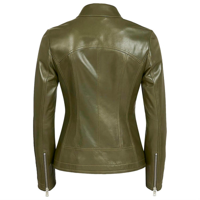 Alda Kadın Gömlek Yakalı Deri Ceket