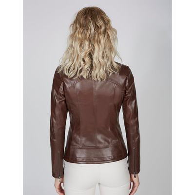 Alda Kadın Gömlek Yakalı Deri Ceket