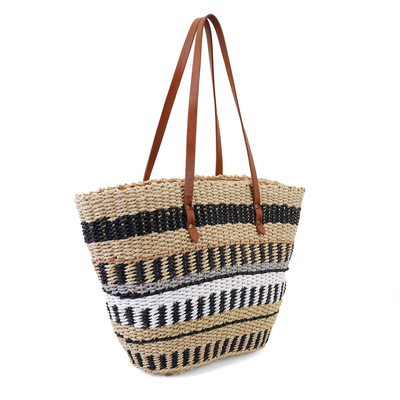 Aleah Bej Kadın Hasır Omuz Çantası