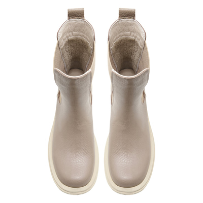 Alee Vizon Kadın Yandan Lastikli Deri Chelsea Bot