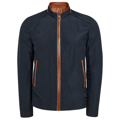 Aleron Erkek Çift Taraflı Deri Mont