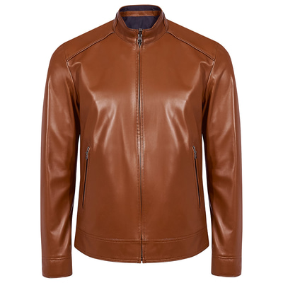 Aleron Erkek Çift Taraflı Deri Mont