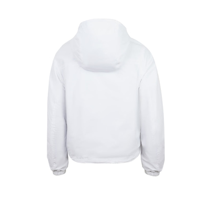 Alette Beyaz Kadın Çift Taraflı Bomber Deri Ceket