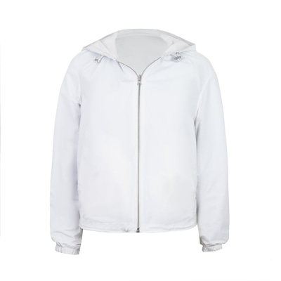 Alette Beyaz Kadın Çift Taraflı Bomber Deri Ceket