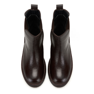 Alexis Kahve Kadın Lastikli Deri Chelsea Bot